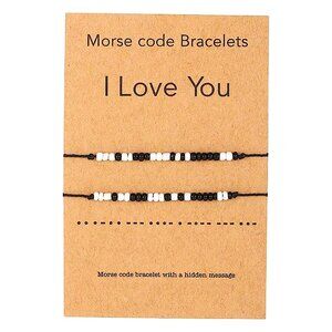 I Love You Morse Code Bracelets